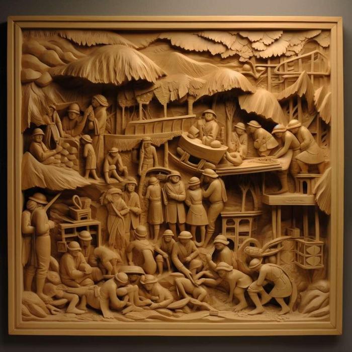 نموذج ثلاثي الأبعاد لآلة CNC 3D Art 